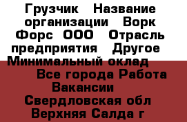 Грузчик › Название организации ­ Ворк Форс, ООО › Отрасль предприятия ­ Другое › Минимальный оклад ­ 24 000 - Все города Работа » Вакансии   . Свердловская обл.,Верхняя Салда г.